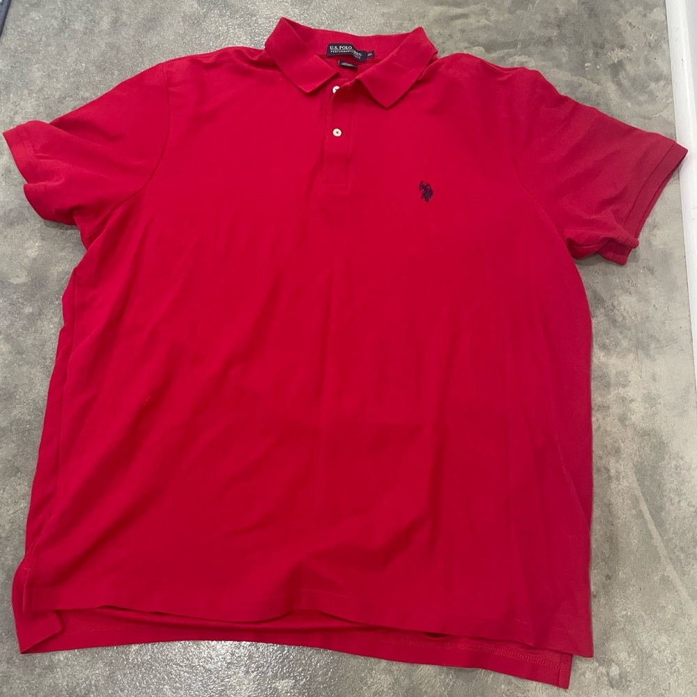 U.S. Polo Assn. Men's Red Polo Shirt